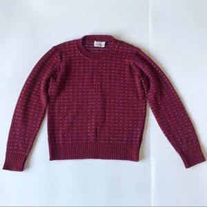XS Vintage 70’s Burgundy Sweater